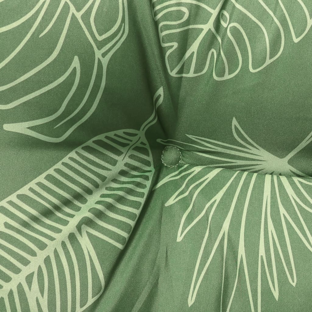 vidaXL Garden Bench Cushions 2 pcs Leaf Pattern Oxford Fabric