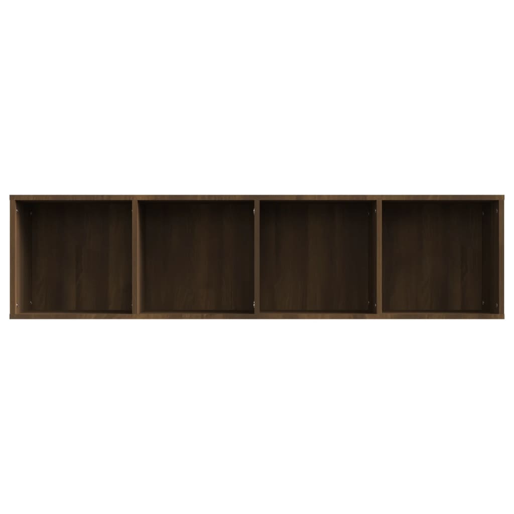 vidaXL Book Cabinet/TV Stand Brown Oak 56.3"x11.8"x14.2" Engineered Wood