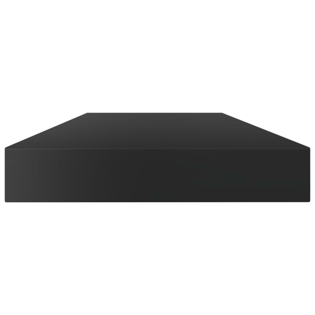vidaXL Bookshelf Boards 4 pcs High Gloss Black 31.5"x3.9"x0.6" Chipboard