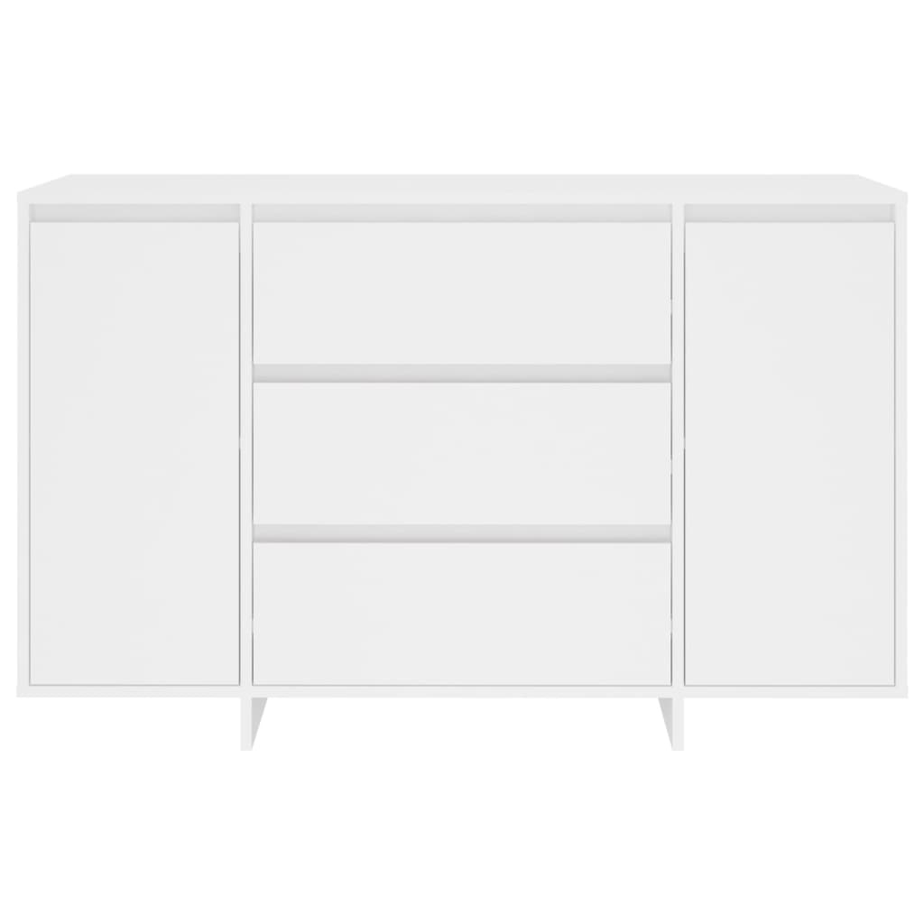vidaXL Sideboard with 3 Drawers White 47.2"x16.1"x29.5" Engineered Wood