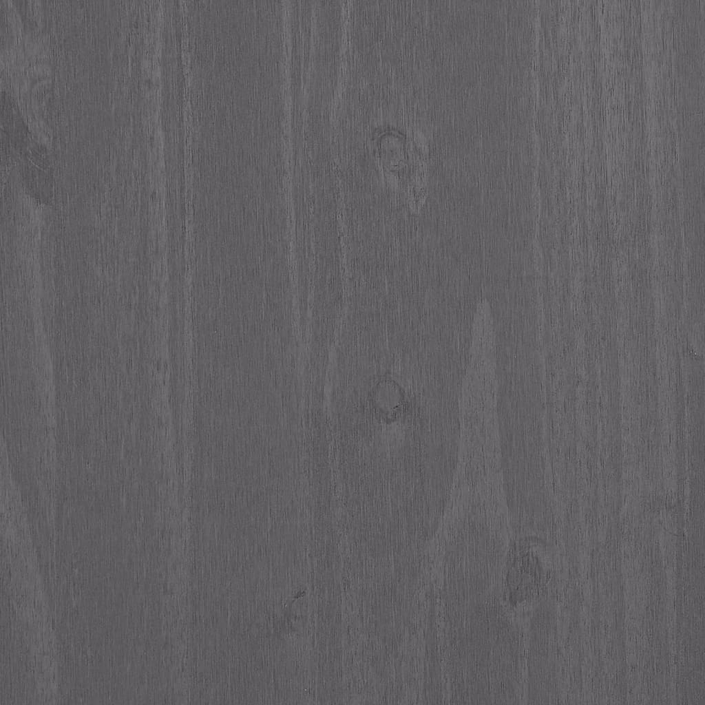 vidaXL Sideboard HAMAR Light Gray 33.5"x13.8"x31.5" Solid Wood Pine