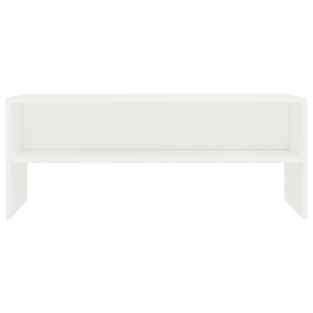 vidaXL TV Cabinet White 39.4"x15.7"x15.7" Engineered Wood