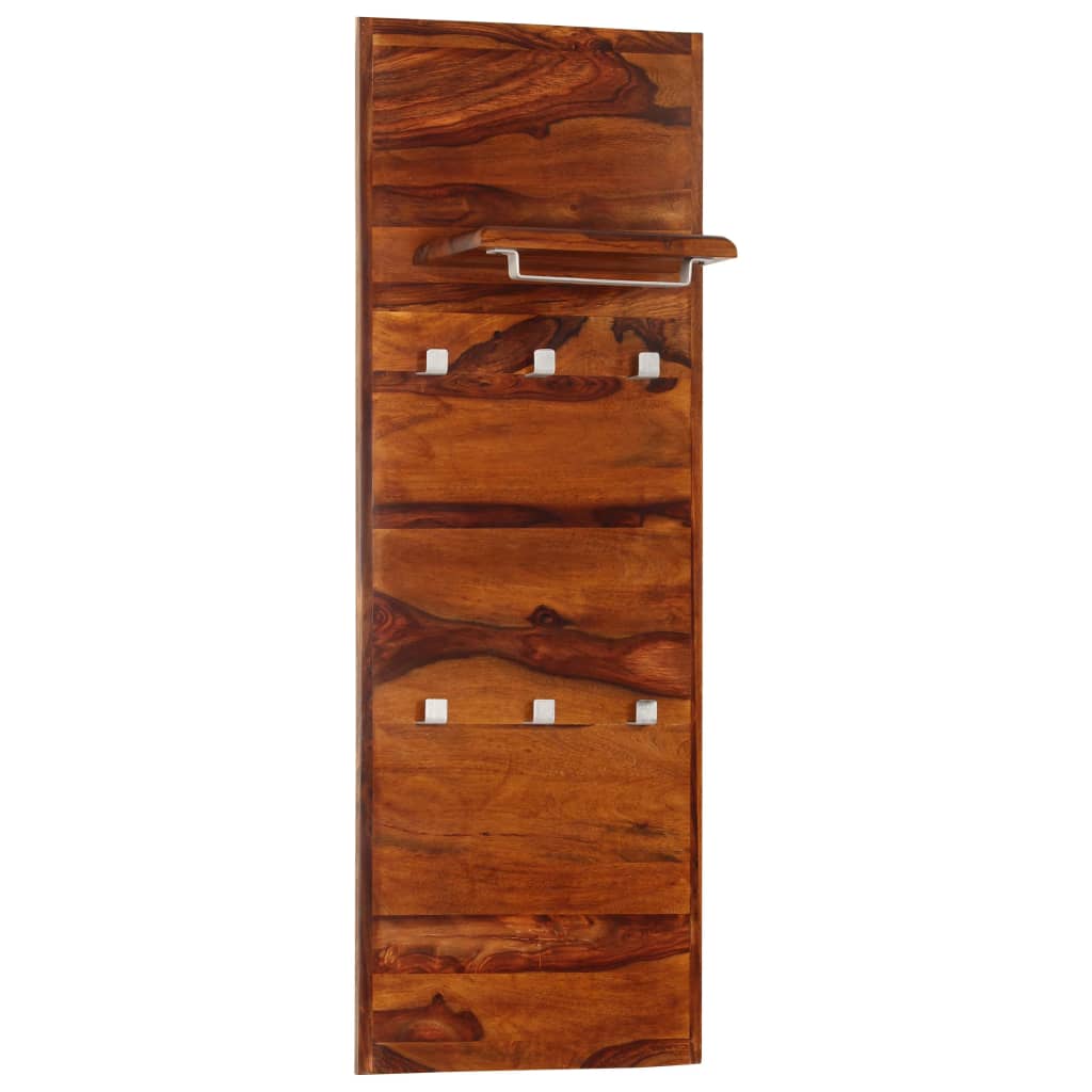 vidaXL Coat Rack Solid Sheesham Wood 46.5"x15.7"