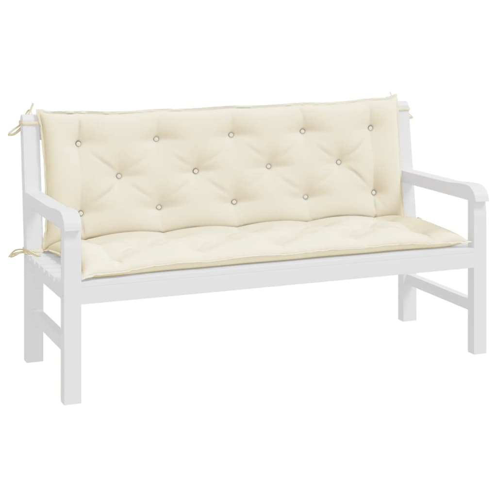 vidaXL Cushion for Swing Chair Cream White 59.1" Fabric