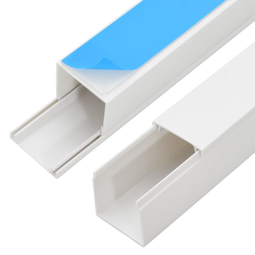vidaXL Cable Trunking Self-Adhesive 1.6"x1" 32.8' PVC