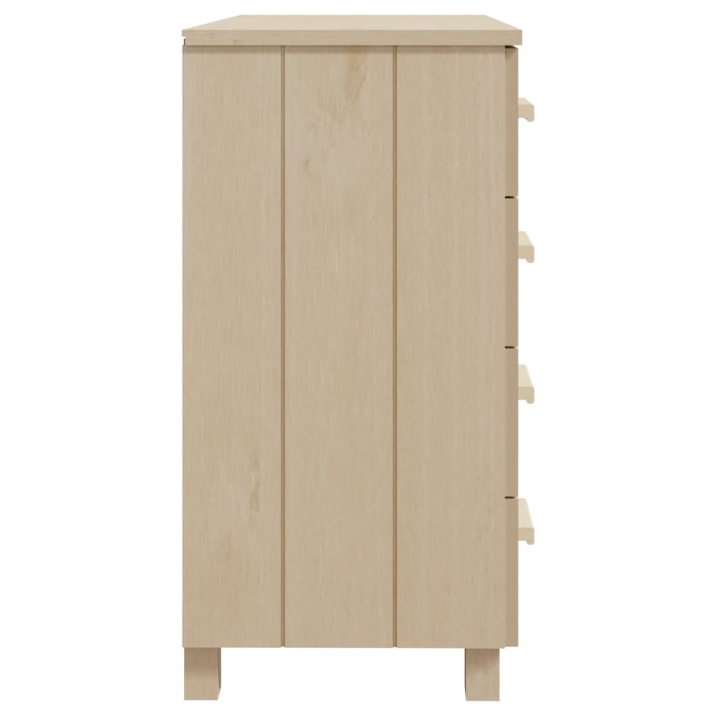 vidaXL Sideboard HAMAR Honey Brown 31.1"x15.7"x31.5" Solid Wood Pine