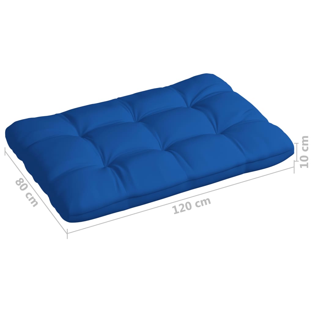 vidaXL Pallet Sofa Cushions 7 pcs Royal Blue