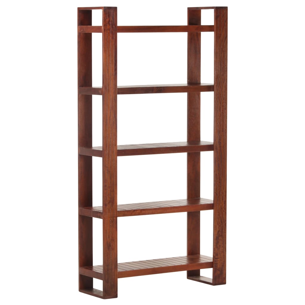 vidaXL Book Cabinet Honey Brown 33.5"x11.8"x65.4" Solid Acacia Wood