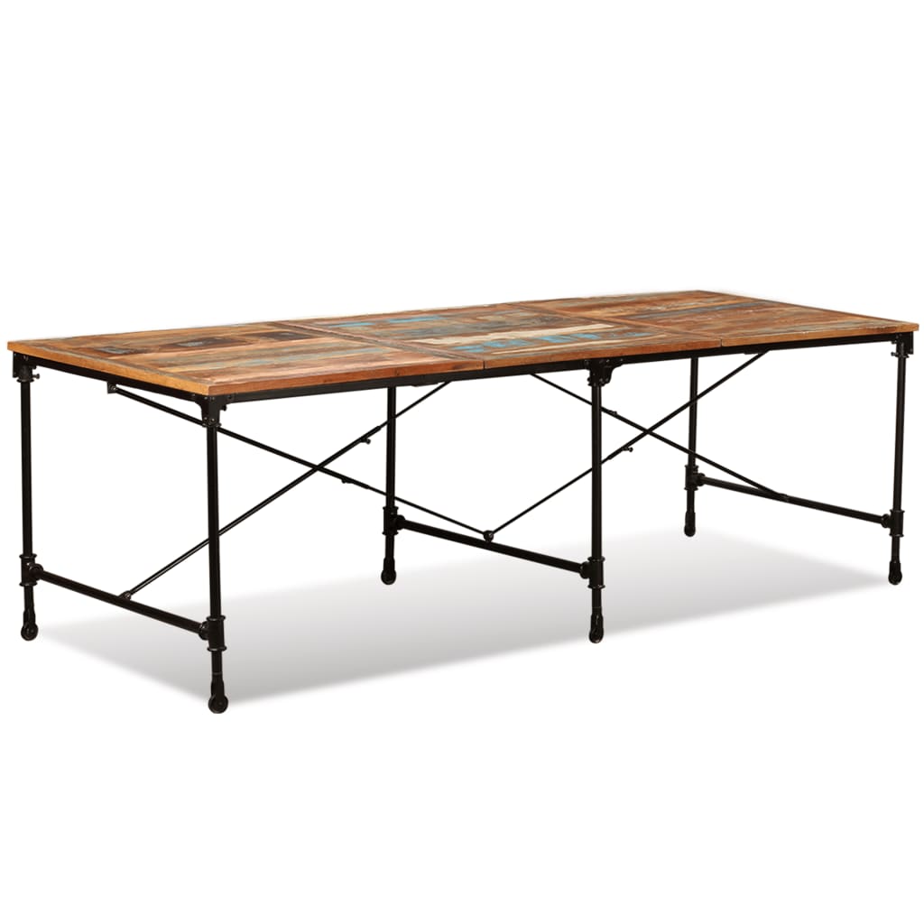 vidaXL Dining Table Solid Reclaimed Wood 94.5"