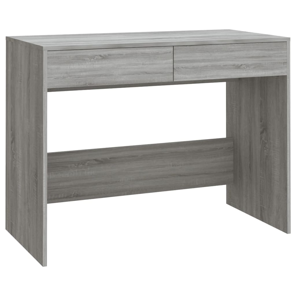 vidaXL Desk Gray Sonoma 39.8"x19.7"x30.1" Engineered Wood