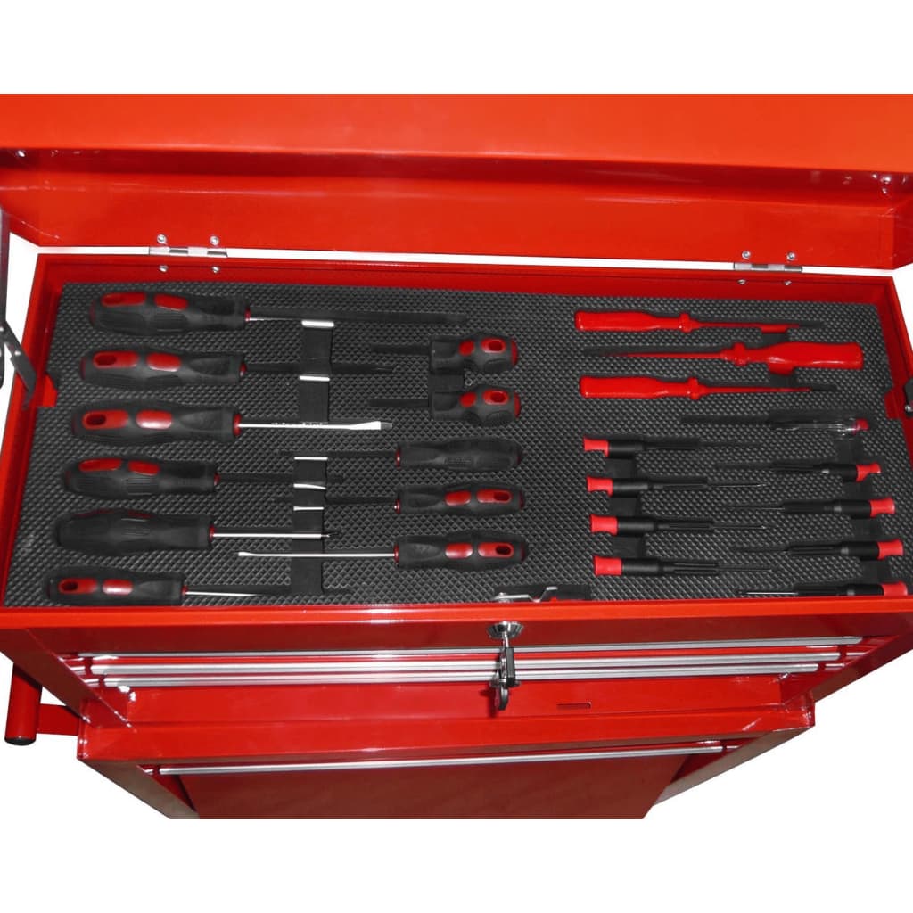 vidaXL 250-piece Tool Chest with 7 Compartments