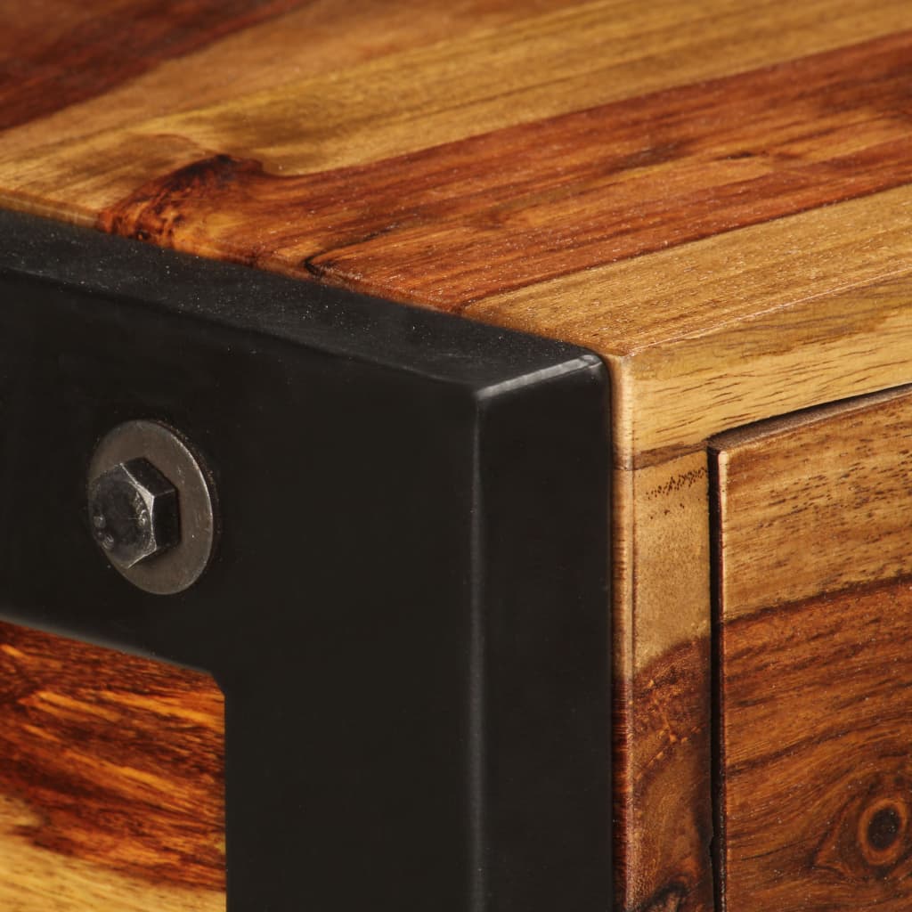 vidaXL Sideboard with 3 Drawers 43.3"x13.8"x29.5" Solid Sheesham Wood