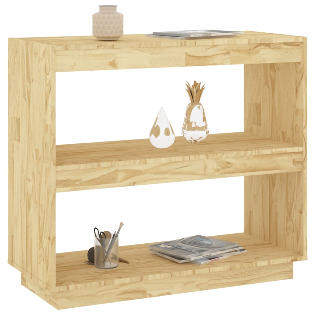 vidaXL Book Cabinet 31.5"x13.8"x28" Solid Wood Pine