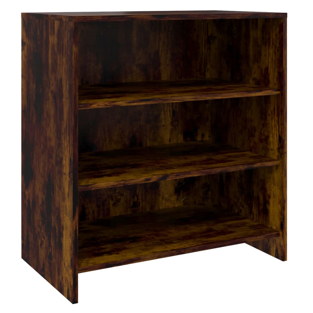 vidaXL Sideboard Smoked Oak 27.6"x15.9"x29.5" Engineered Wood