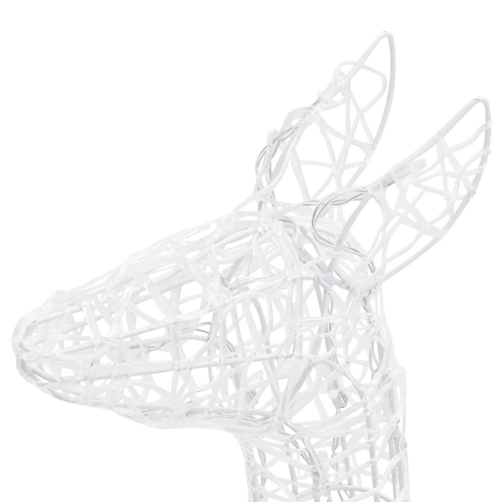 vidaXL Acrylic Reindeer Family Christmas Decoration 300 LED Colorful