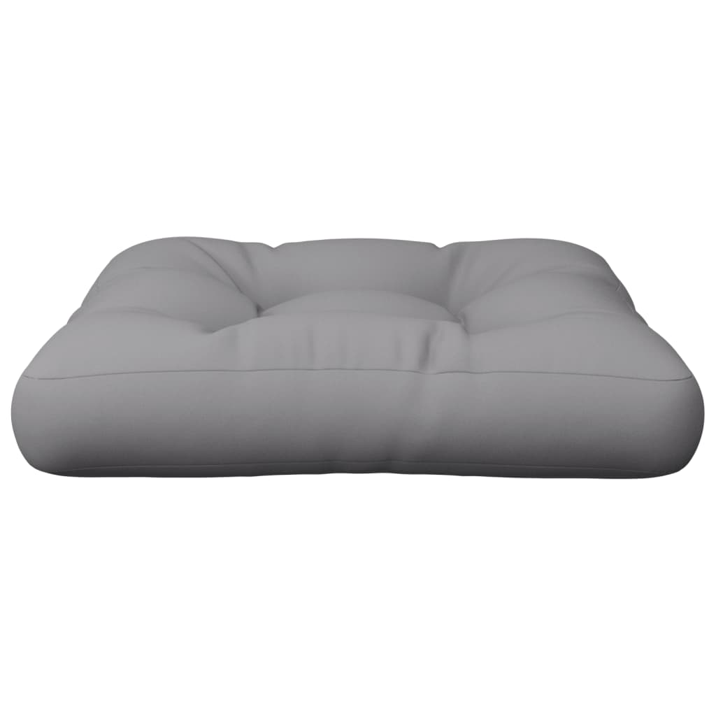 vidaXL Pallet Cushion Gray 19.7"x19.7"x4.7" Fabric