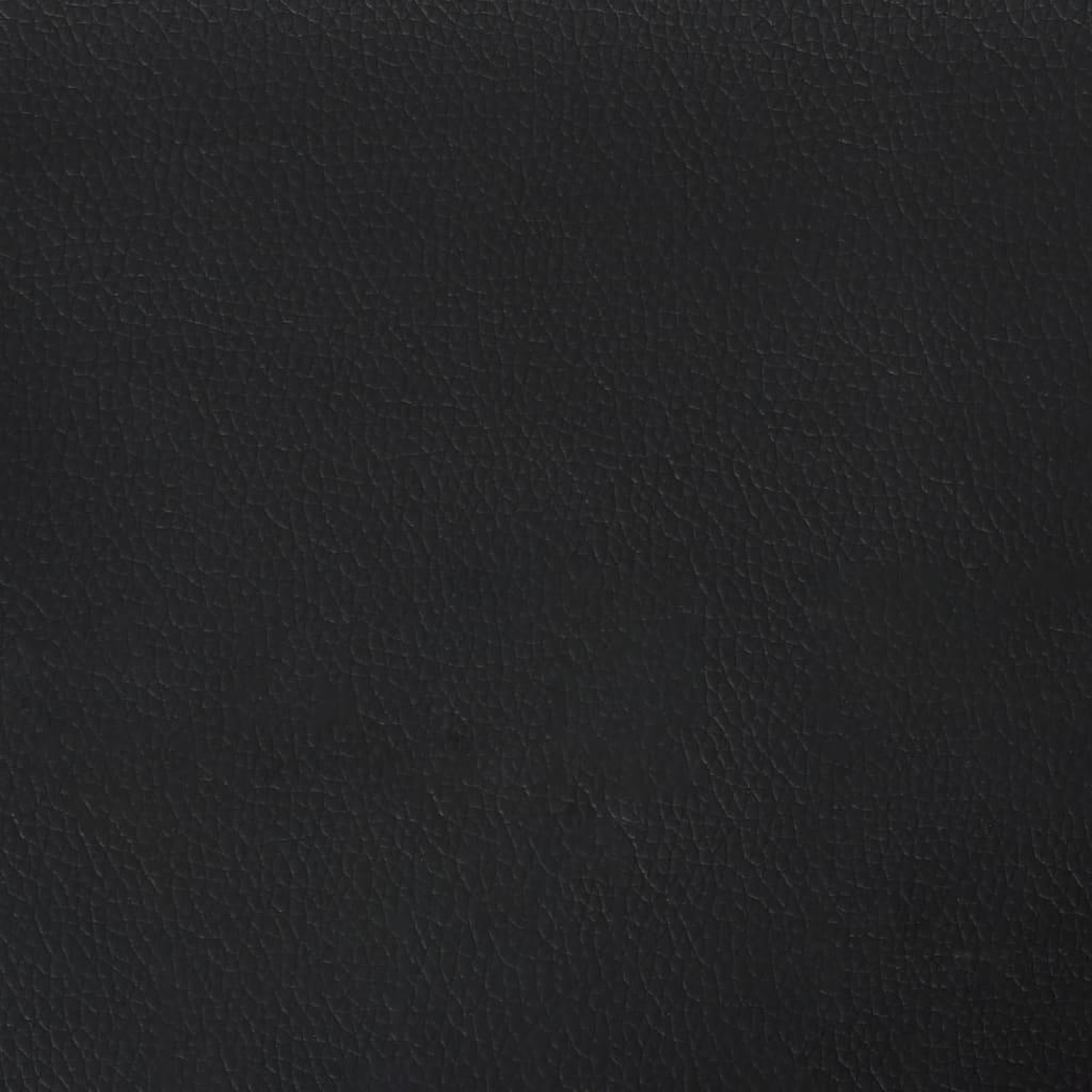 vidaXL Headboard with Ears Black 79.9"x6.3"x30.7"/34.6" Faux Leather