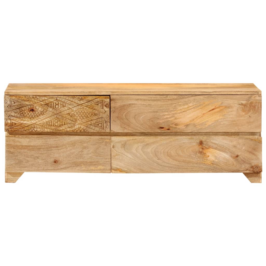 vidaXL TV Stand Solid Wood Mango 43.3"x11.8"x15.7"