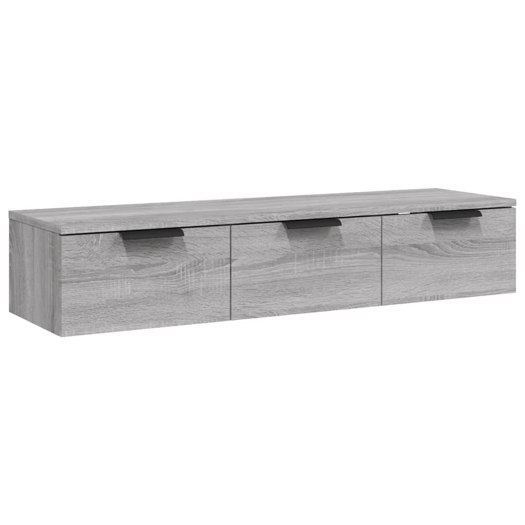 vidaXL Wall Cabinet Gray Sonoma 40.2"x11.8"x7.9" Engineered Wood