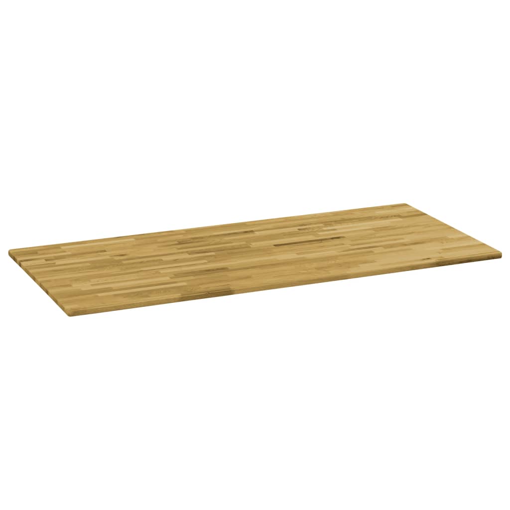 vidaXL Table Top Solid Oak Wood Rectangular 0.9" 55.1"x23.6"