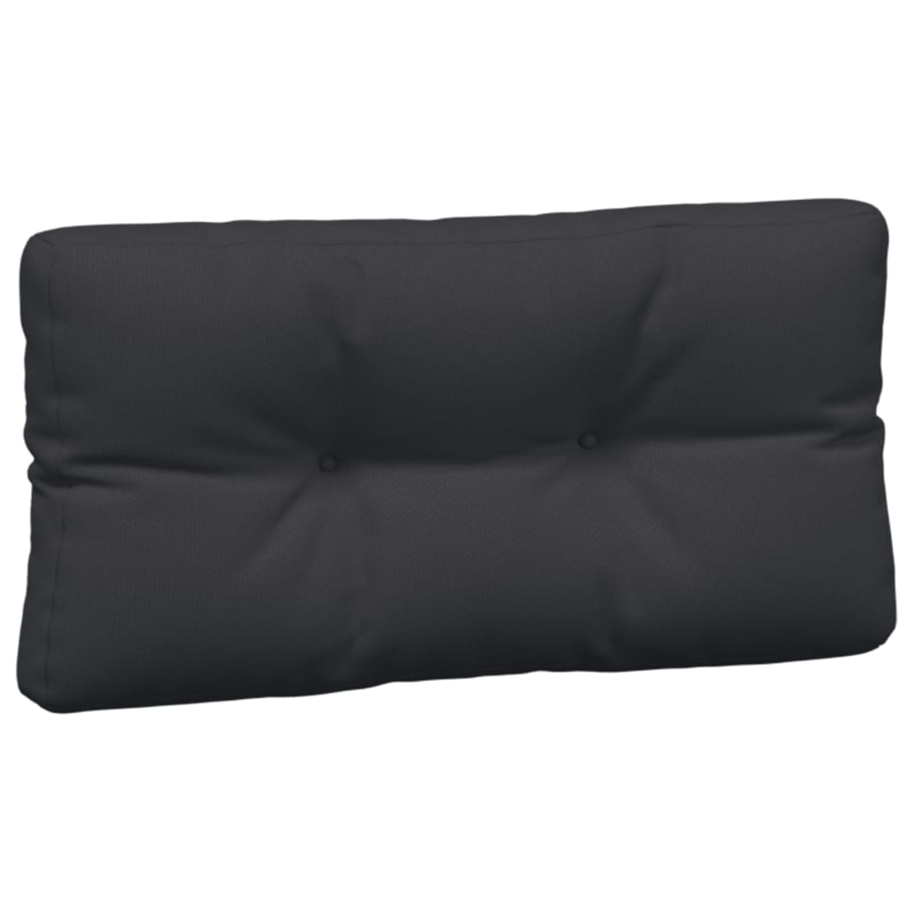 vidaXL Pallet Cushions 3 pcs Black Fabric