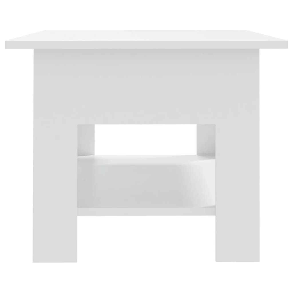 vidaXL Coffee Table White 40.2"x21.7"x21.7" Chipboard