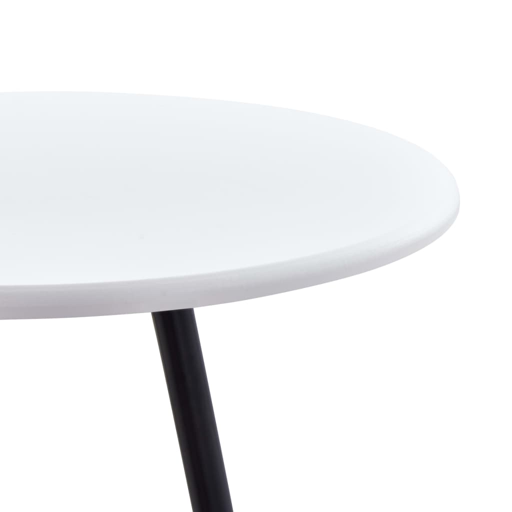 vidaXL Bar Table White 23.6"x42.3" MDF