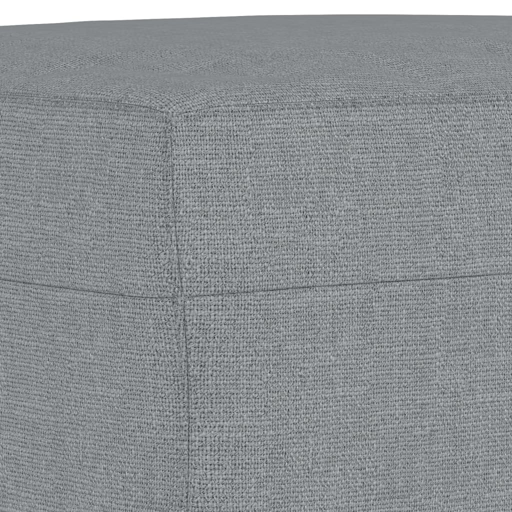 vidaXL Footstool Light Gray 27.6"x21.7"x16.1" Fabric