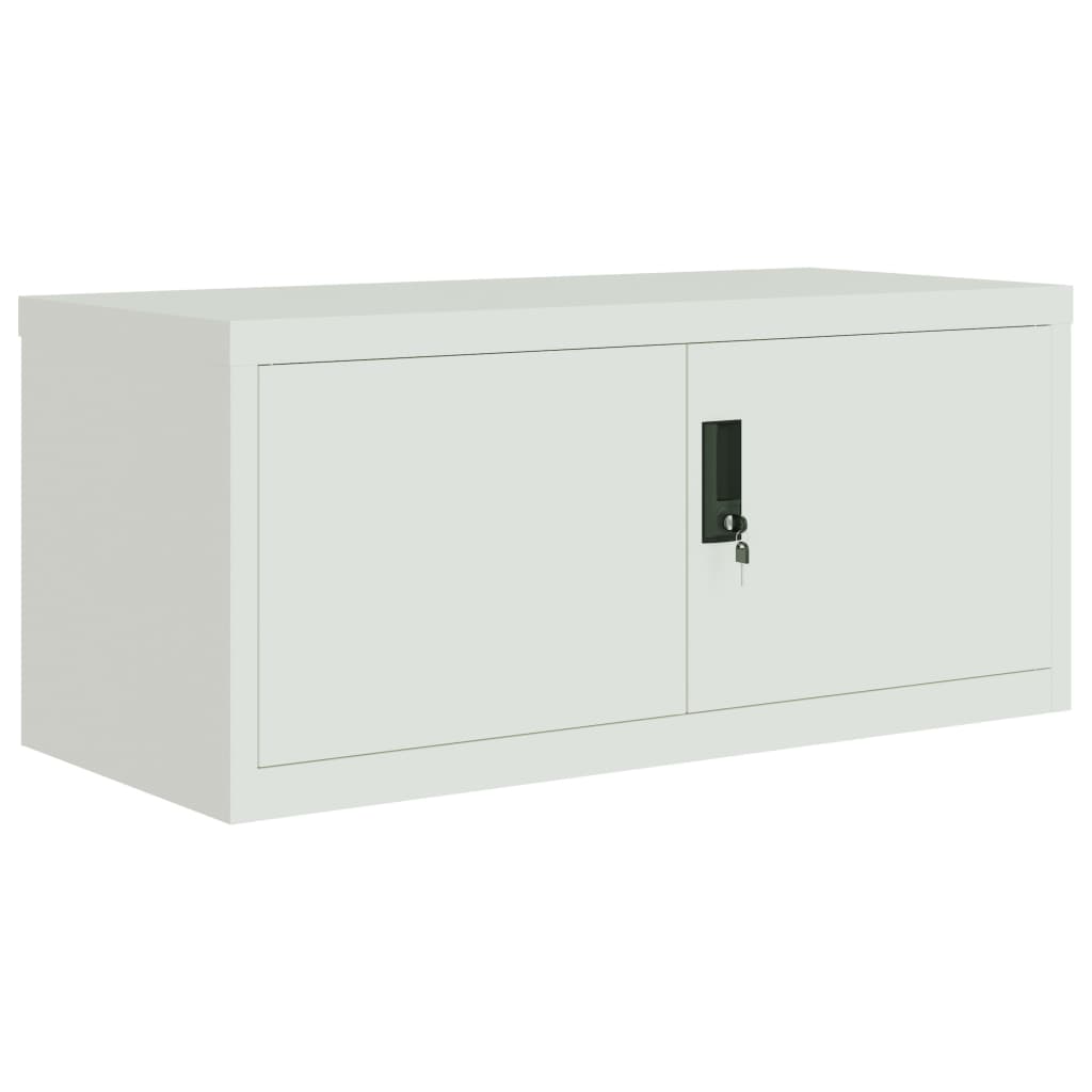 vidaXL File Cabinet Light Gray 35.4"x15.7"x57.1" Steel