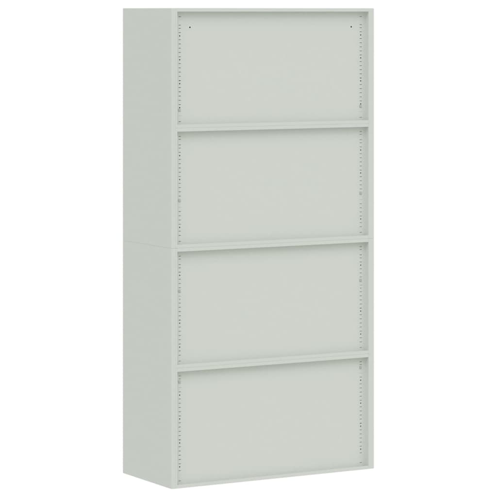 vidaXL File Cabinet Light Gray 35.4"x15.7"x86.6" Steel