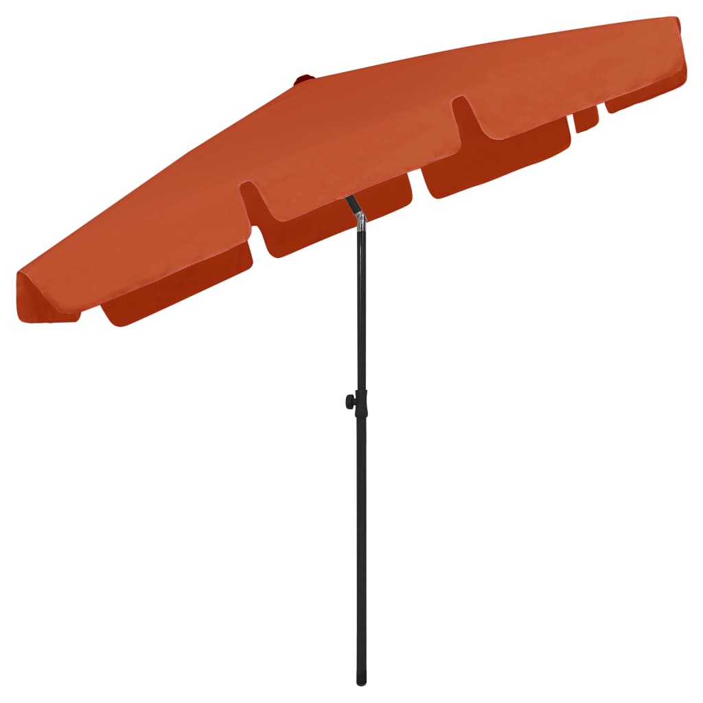 vidaXL Beach Umbrella Terracotta 78.7"x49.2"