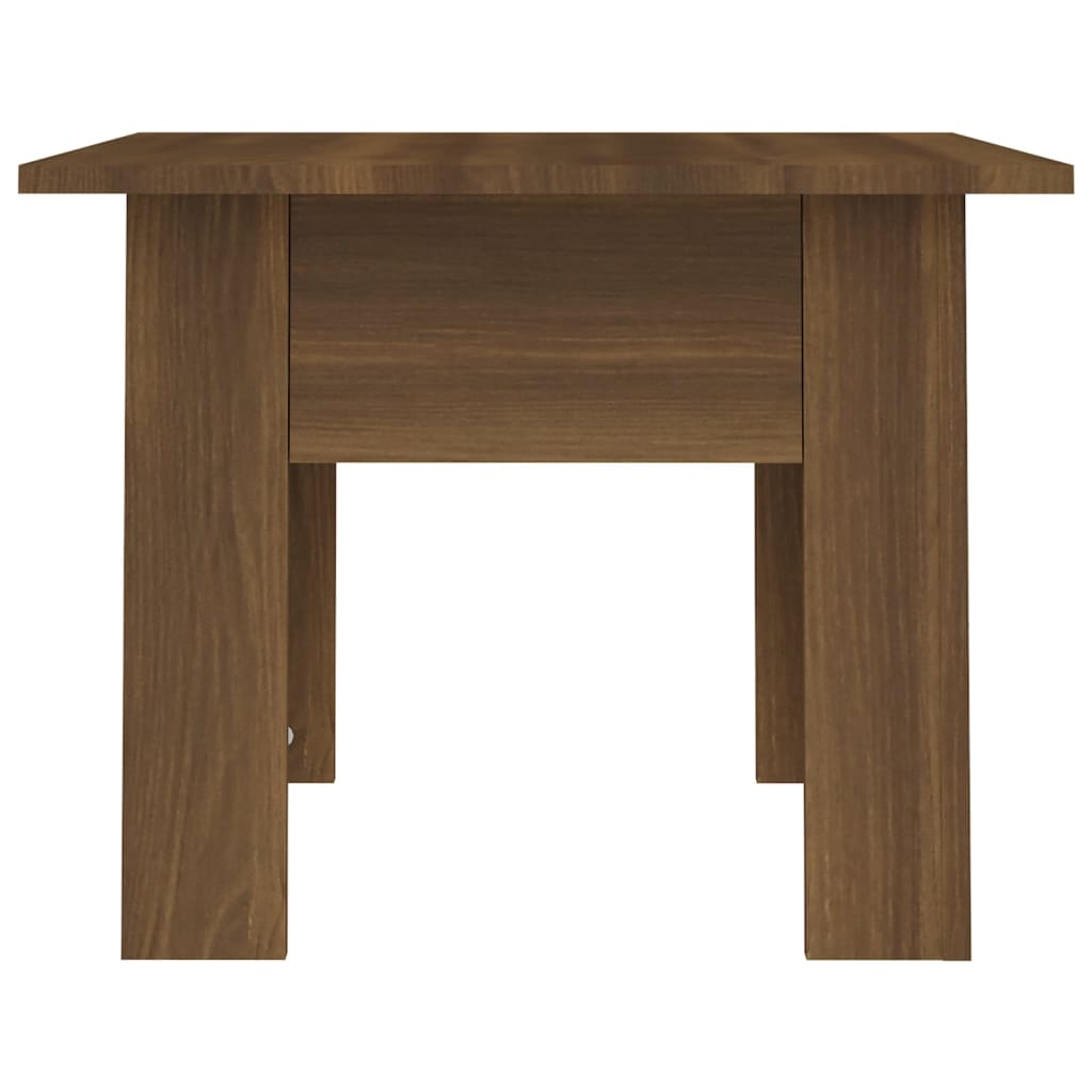 vidaXL Coffee Table Brown Oak 21.7"x21.7"x16.5" Engineered Wood