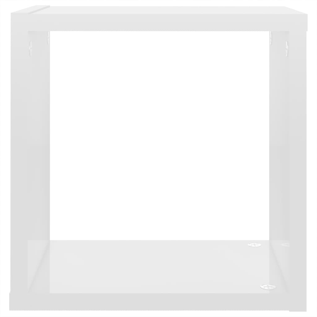 vidaXL Wall Cube Shelves 6 pcs High Gloss White 10.2"x5.9"x10.2"