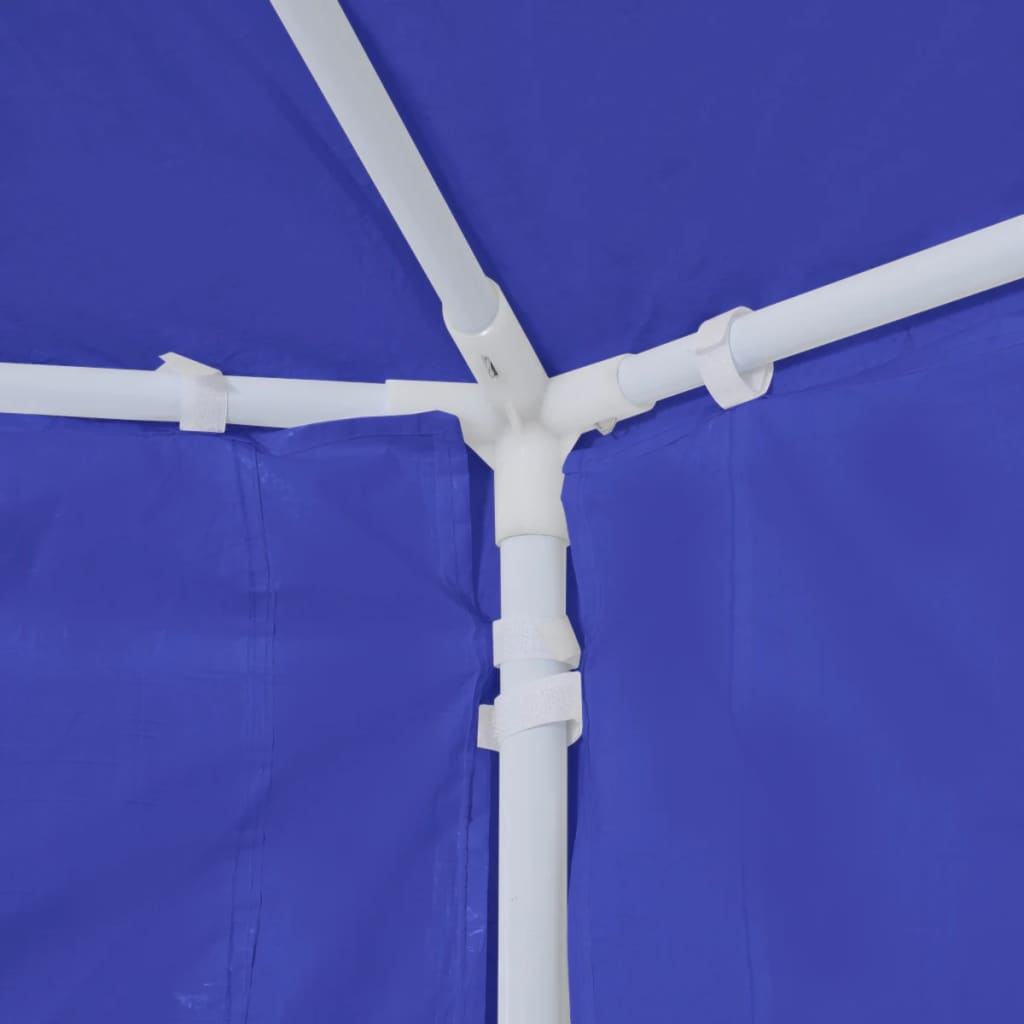 vidaXL Marquee with 6 Side Walls Blue 6.6'x6.6'