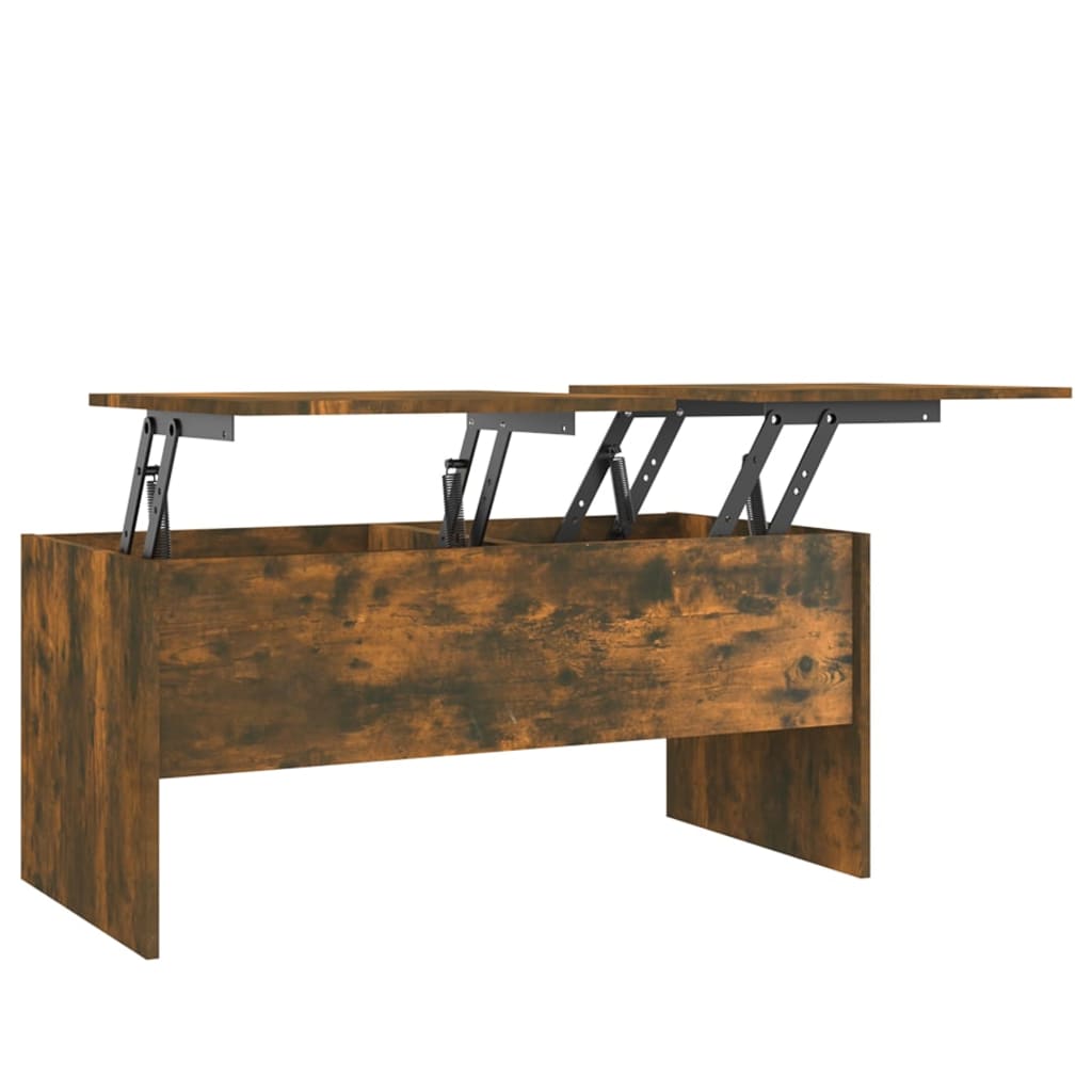 vidaXL Coffee Table Smoked Oak 40.2"x19.9"x18.3" Engineered Wood