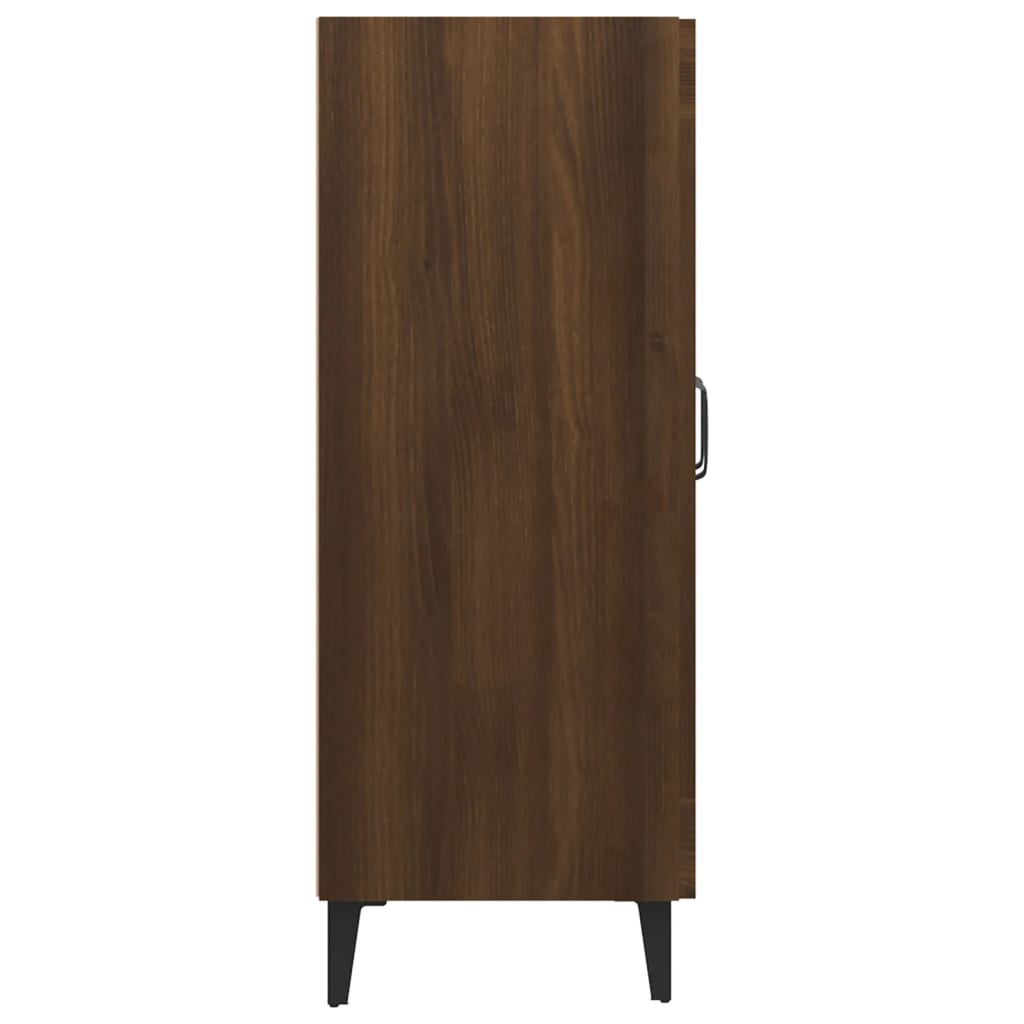 vidaXL Sideboard Brown Oak 27.4"x13.4"x35.4" Engineered Wood