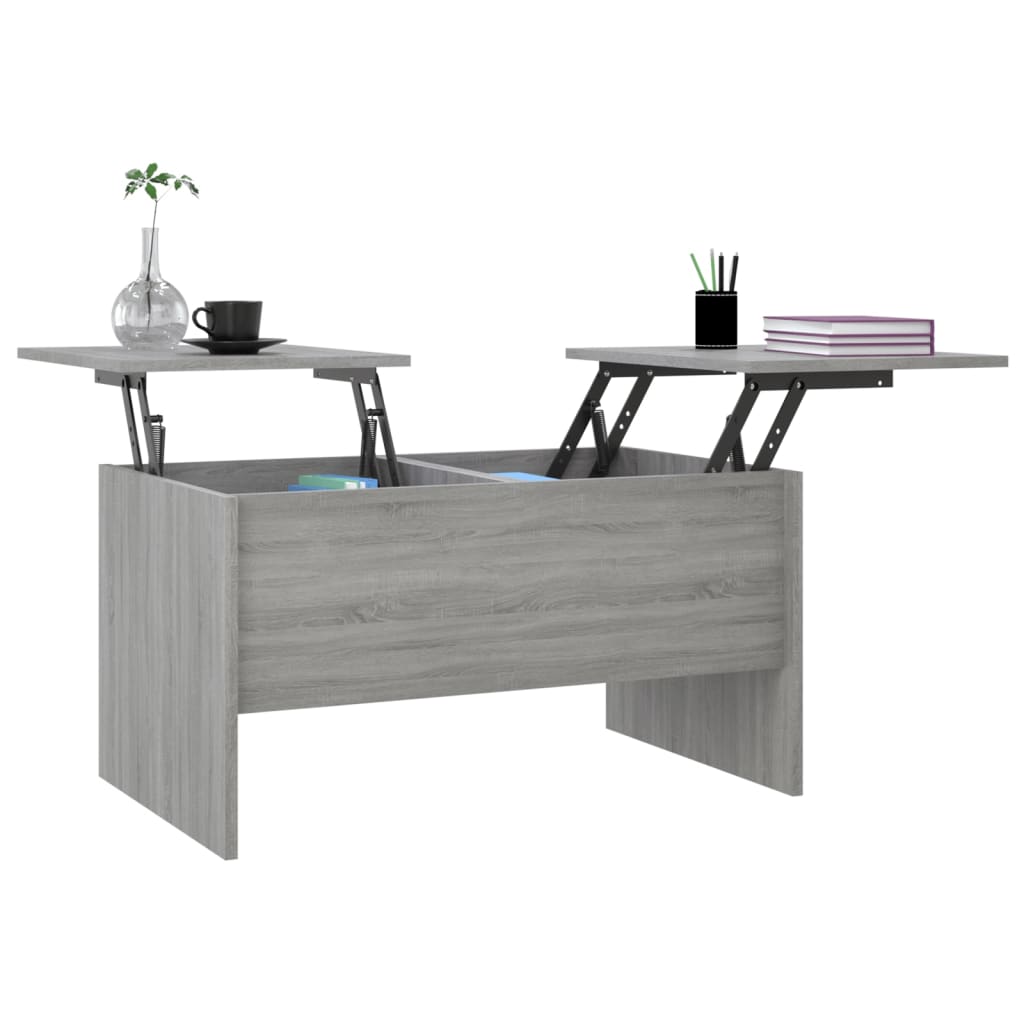 vidaXL Coffee Table Gray Sonoma 31.5"x19.7"x16.7" Engineered Wood