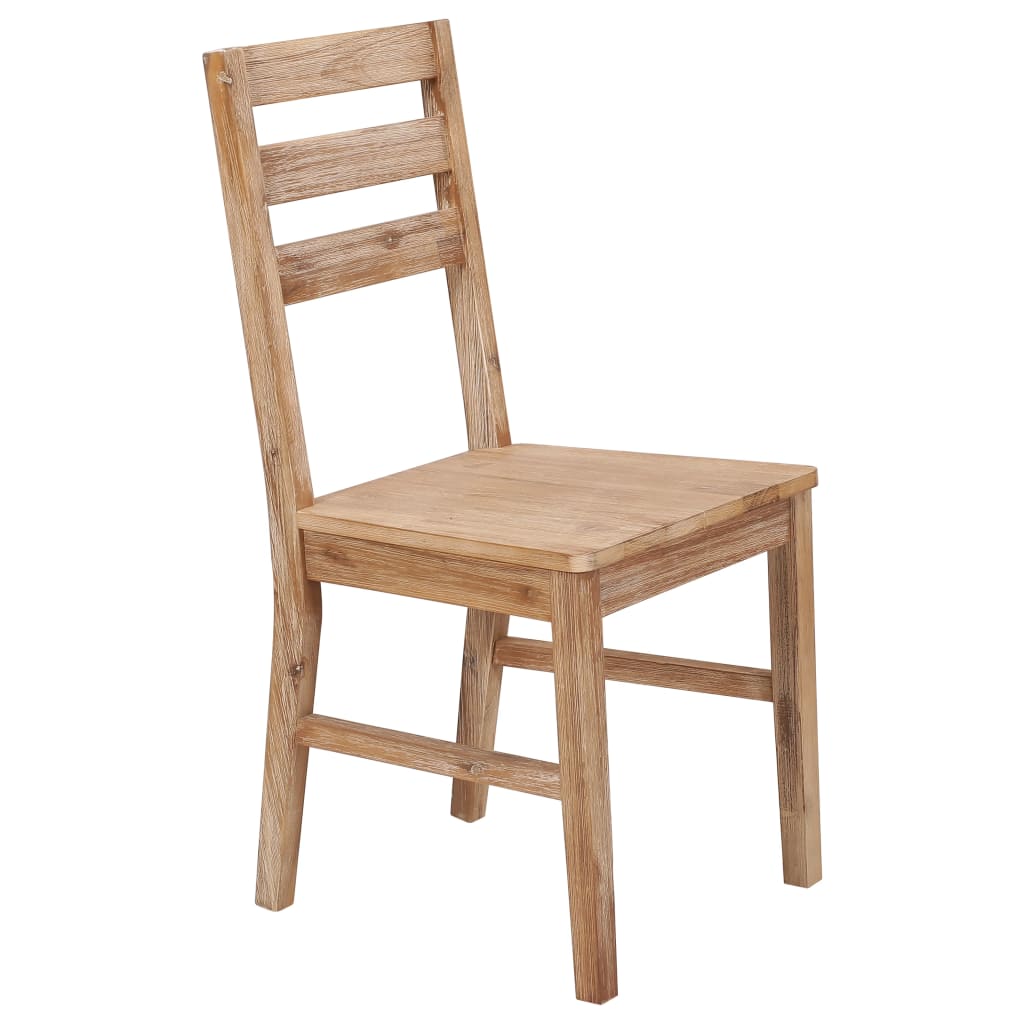 vidaXL Dining Chairs 6 pcs Solid Acacia Wood