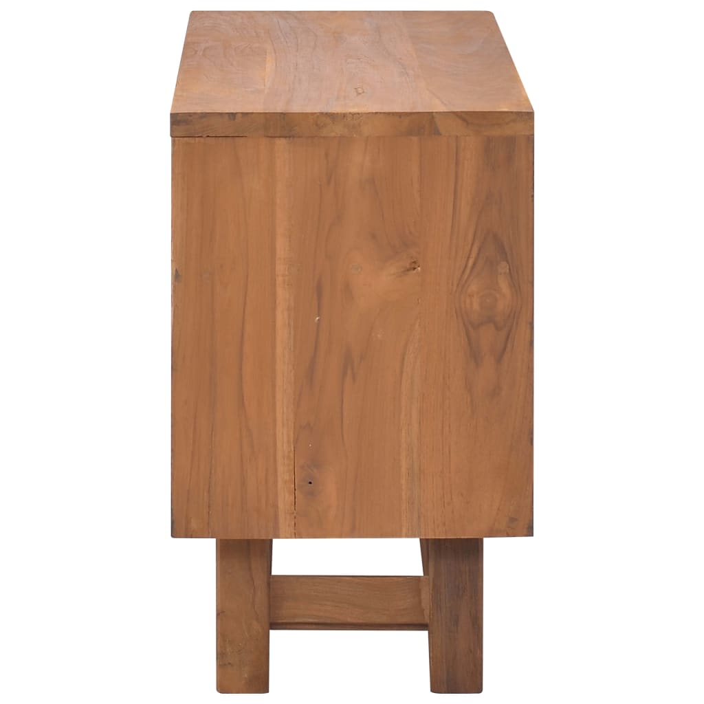 vidaXL TV Cabinet 31.5"x11.8"x19.7" Solid Teak Wood