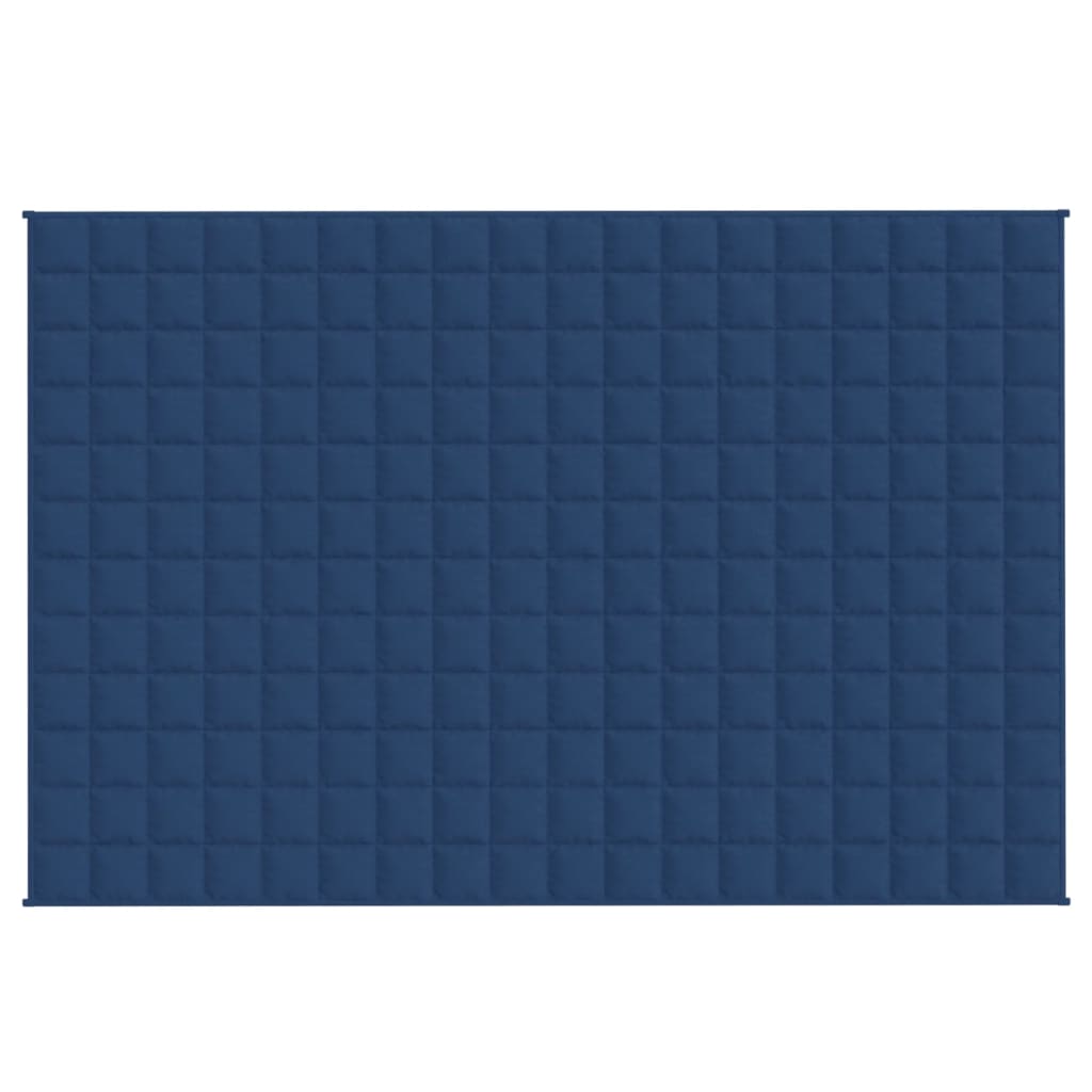 vidaXL Weighted Blanket Blue 53.1"x78.7" 22 lb Fabric