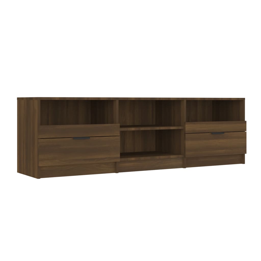 vidaXL TV Stand Brown Oak 59.1"x13.2"x17.7" Engineered Wood