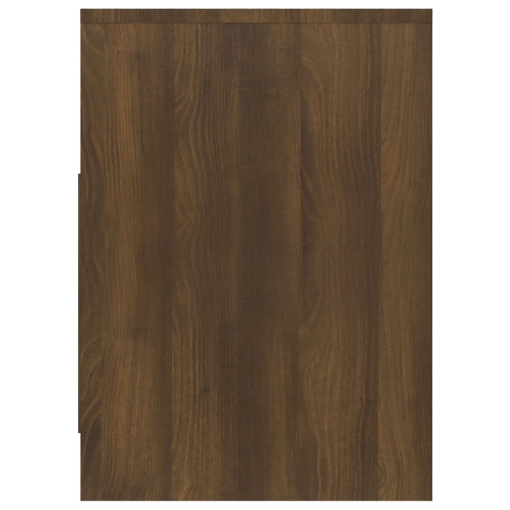 vidaXL TV Stand Brown Oak 40.2"x14.8"x20.7" Engineered Wood