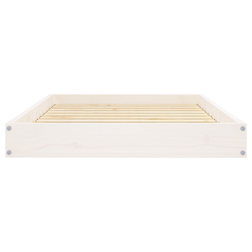 vidaXL Dog Bed White 36"x25.2"x3.5" Solid Wood Pine