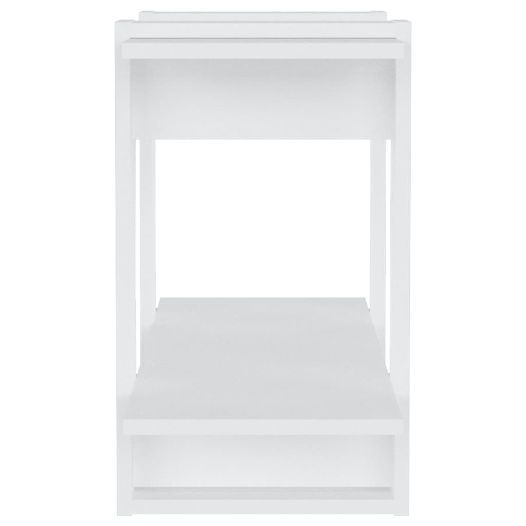vidaXL Book Cabinet/Room Divider High Gloss White 31.5"x11.8"x20.1"
