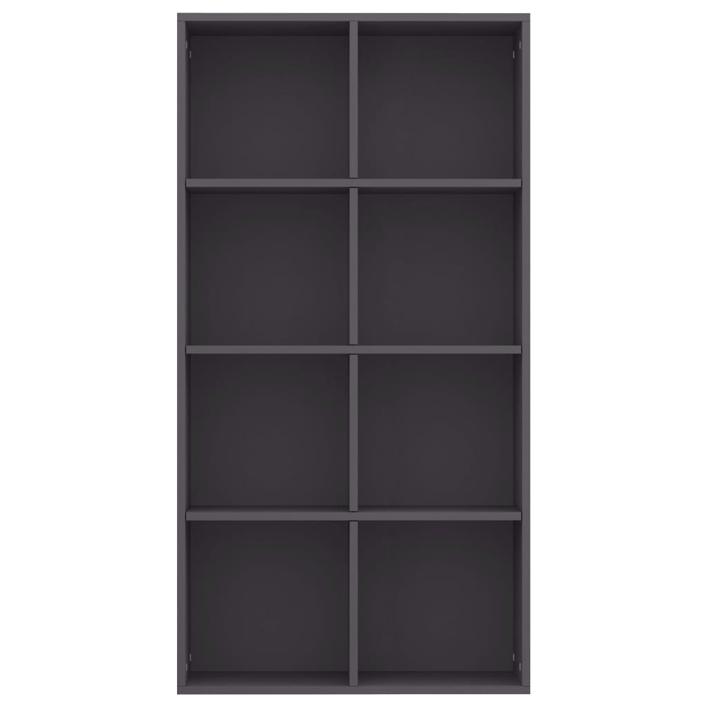 vidaXL Book Cabinet/Sideboard Gray 26"x11.8"x51.2" Chipboard