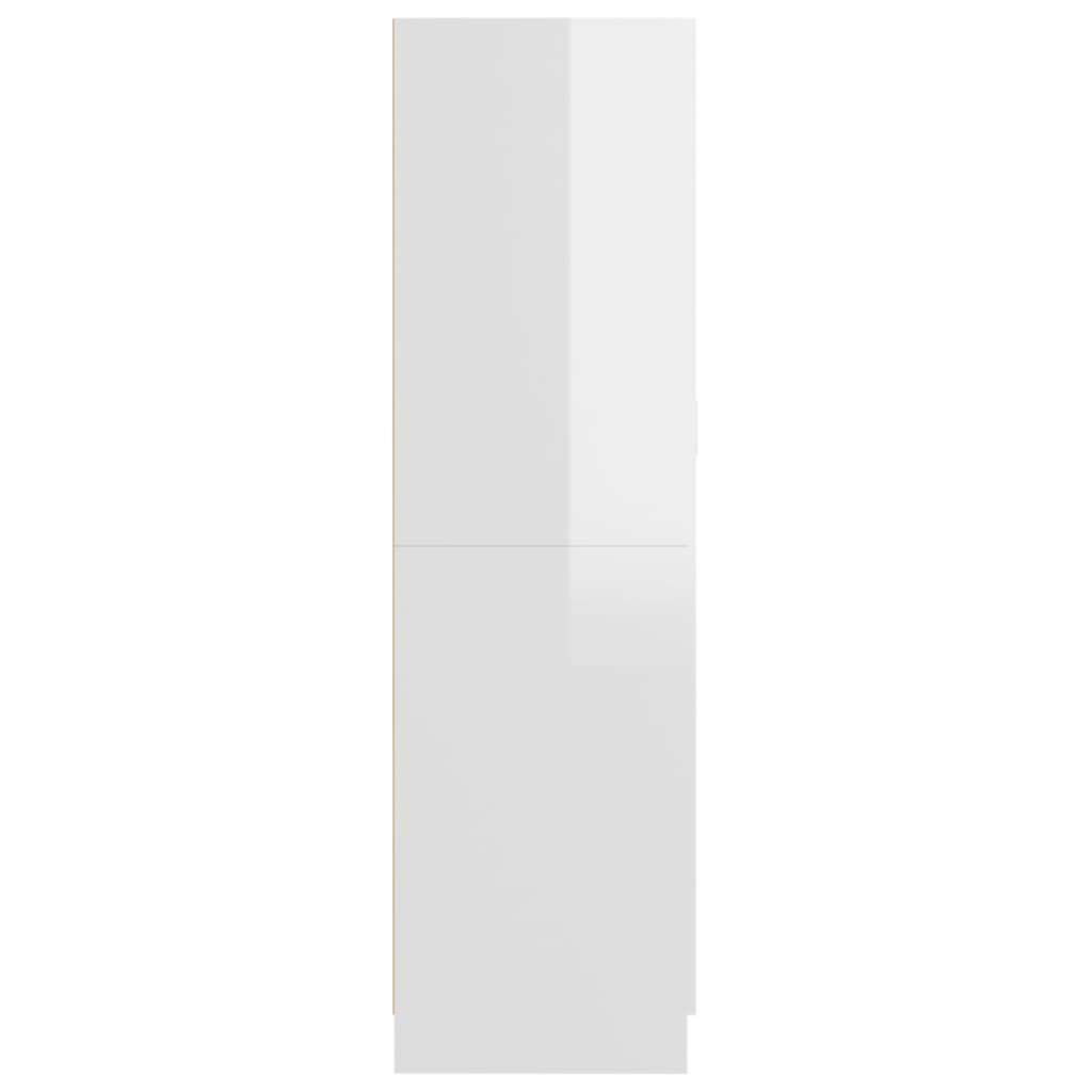 vidaXL Wardrobe High Gloss White 32.5"x20.3"x70.9" Engineered Wood