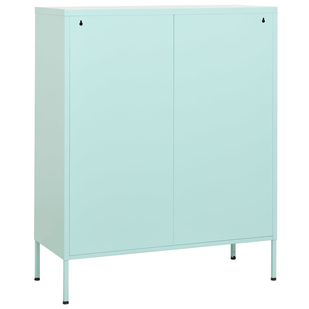 vidaXL Storage Cabinet Mint 31.5"x13.8"x40" Steel