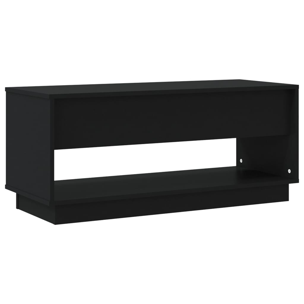 vidaXL TV Stand Black 40.2"x16.1"x17.3" Engineered Wood