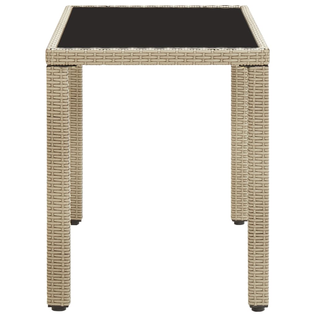 vidaXL Patio Table Gray 48.4"x23.6"x29.1" Poly Rattan