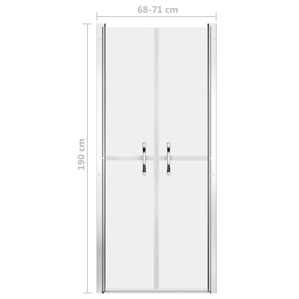 vidaXL Shower Door Frosted ESG 28"x74.8"
